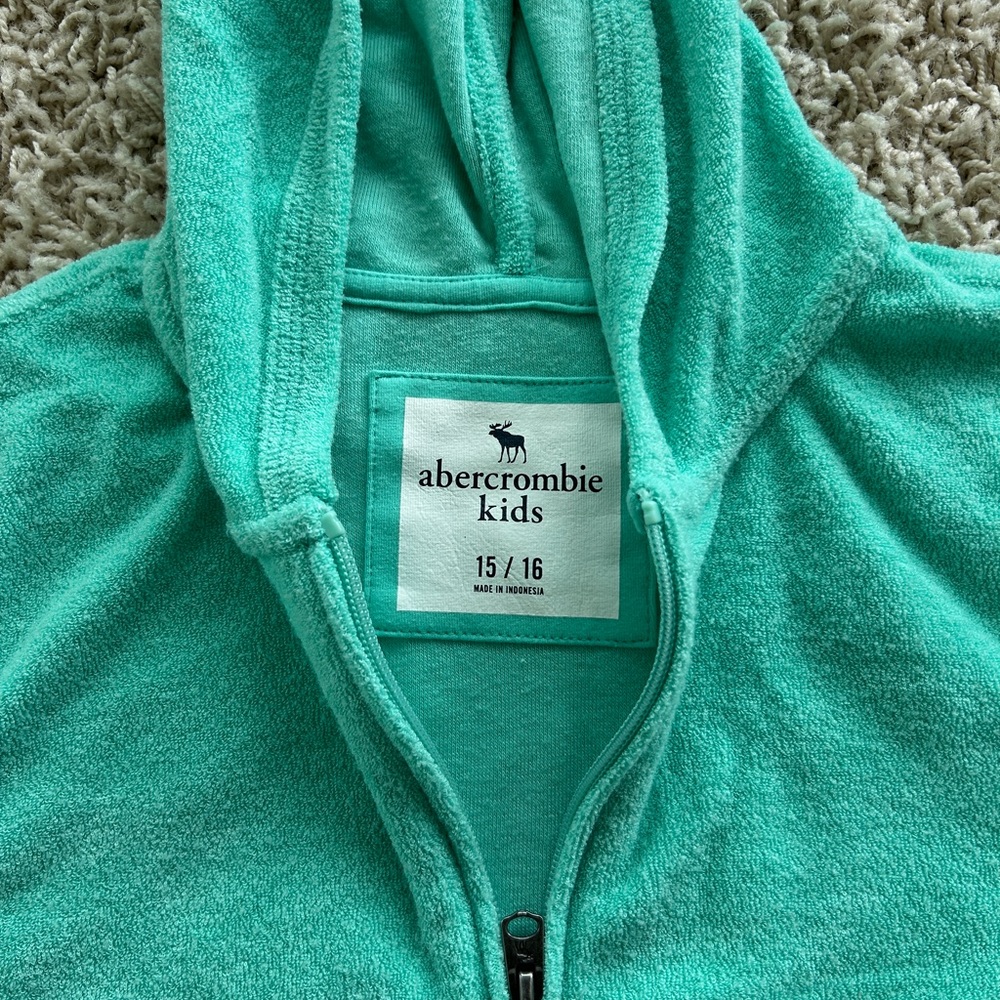NWOT abercrombie kids Girls Size 15/16 Turquoise Swim Cover Up Set - Picture 5 of 8